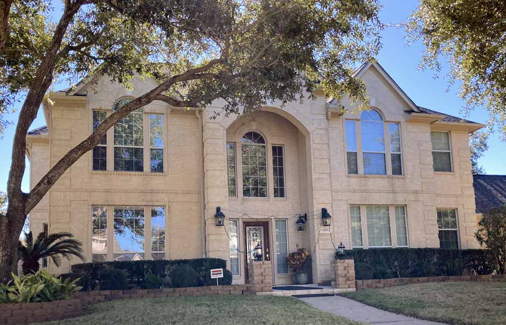 A large and beautiful house in the suburb of Sugar Land in the Houston metro area.